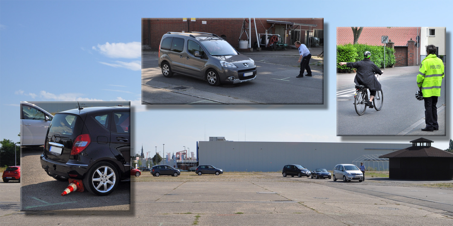 Praktische Trainingssituation in der Seminarreihe "Mobil im Alter - aber sicher!"