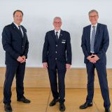 Inspekteur der Polizei Michael Schemke, Leitender Polizeidirektor Christoph Ingenohl, Landrat Sven-Georg Adenauer