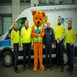 Teddybär unterstützt die Kreispolizeibehörde Heinsberg 