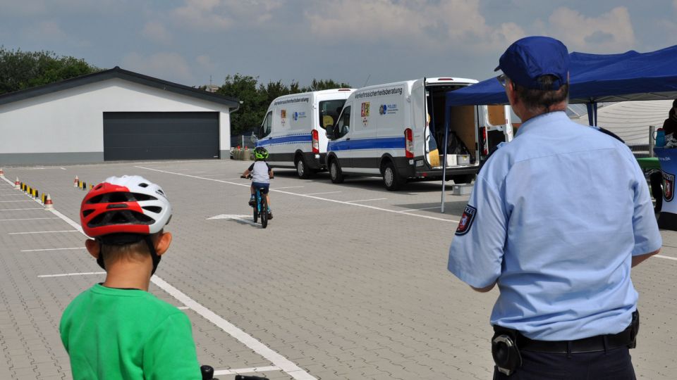 Fahrradparcours der Polizei Heinsberg